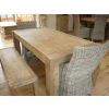 213cm Reclaimed Elm Chunky Style Backless Bench  - 2